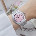 ĐỒNG HỒ Nữ Carnival 8160L-VT-H Mặt Hồng-Dây Thép-Pin-Kính Sapphire — ảnh 5
