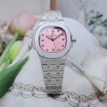 ĐỒNG HỒ Nữ Carnival 8160L-VT-H Mặt Hồng-Dây Thép-Pin-Kính Sapphire — ảnh 6