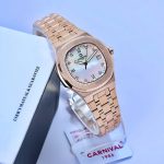 ĐỒNG HỒ Nữ Carnival 8160L-VH-TK Mặt Xà Cừ Trắng-Dây Thép-Pin-Kính Sapphire — ảnh 4