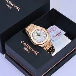 ĐỒNG HỒ Nữ Carnival 8160L-VH-TK Mặt Xà Cừ Trắng-Dây Thép-Pin-Kính Sapphire — ảnh 5