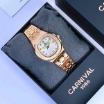 ĐỒNG HỒ Nữ Carnival 8160L-VH-TK Mặt Xà Cừ Trắng-Dây Thép-Pin-Kính Sapphire — ảnh 7