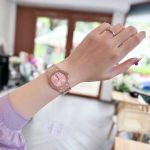 ĐỒNG HỒ Nữ Carnival 8160L-VH-H Mặt Hồng-Dây Thép-Pin-Kính Sapphire — ảnh 7