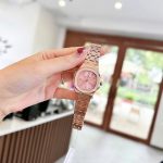 ĐỒNG HỒ Nữ Carnival 8160L-VH-H Mặt Hồng-Dây Thép-Pin-Kính Sapphire — ảnh 8
