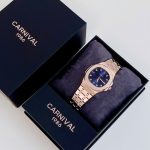 ĐỒNG HỒ Nữ Carnival 8160L-VH-X Mặt Xanh-Dây Thép-Pin-Kính Sapphire — ảnh 4