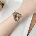 ĐỒNG HỒ Nữ Carnival 8160L-VT-N Mặt Nâu Cá Hồi-Dây Thép-Pin-Kính Sapphire — ảnh 8