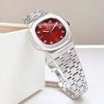 ĐỒNG HỒ Nữ Carnival 8160L-VT-DO Mặt Đỏ-Dây Thép-Pin-Kính Sapphire — ảnh 7