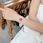 ĐỒNG HỒ Nữ Carnival 8160L-VT-DO Mặt Đỏ-Dây Thép-Pin-Kính Sapphire — ảnh 2