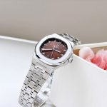 ĐỒNG HỒ Nữ Carnival 8160L-VT-Nâu Mặt Nâu Đậm-Dây Thép-Pin-Kính Sapphire — ảnh 4