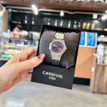 ĐỒNG HỒ Nữ Carnival 8160L-VT-TIM Mặt Tím-Dây Thép-Pin-Kính Sapphire — ảnh 5