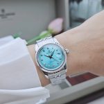 ĐỒNG HỒ Nữ Carnival 8131L-VT-XT Mặt Xanh Tifany-Dây Thép-Pin-Kính Sapphire — ảnh 4