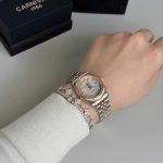 ĐỒNG HỒ Nữ Carnival 8131L-CH-TK Xà Cừ Trắng-Dây Thép-Pin-Kính Sapphire — ảnh 5