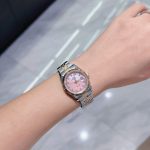 ĐỒNG HỒ Nữ Carnival 8131L-CH-HK Xà Cừ Hồng-Dây Thép-Pin-Kính Sapphire — ảnh 6