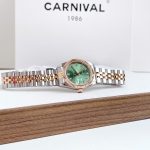 ĐỒNG HỒ Nữ Carnival 8131L-CH-XL Mặt Xanh Lá-Dây Thép-Pin-Kính Sapphire — ảnh 4